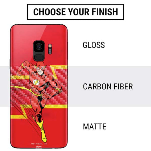 DC Comics The Flash Classic Art Running Pose Galaxy S9 Skin